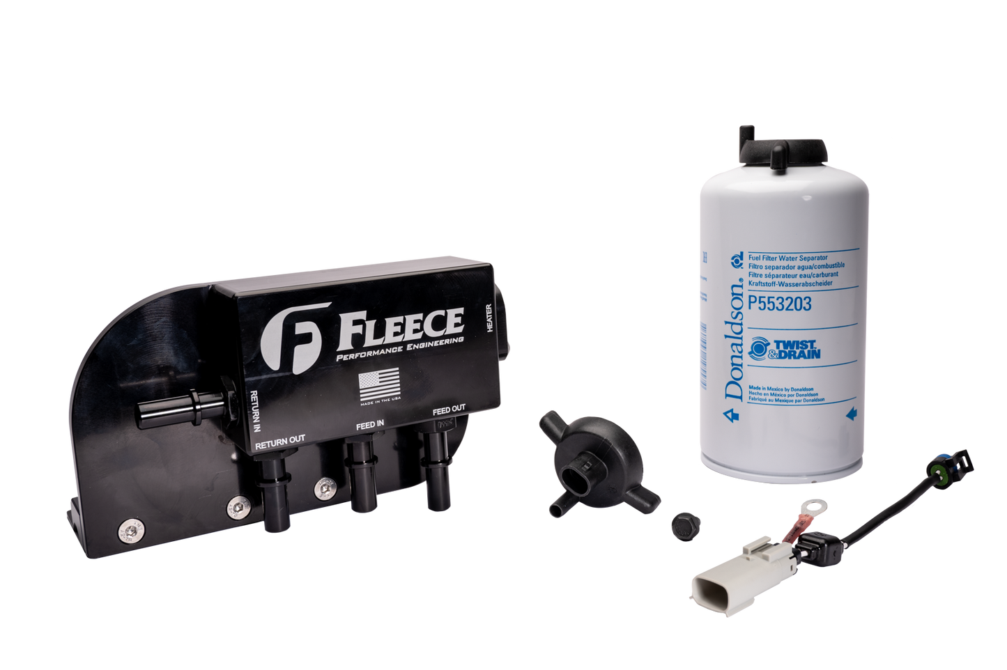 Under Bed Fuel Filter Assembly for 2017-2024 Ford F250-550